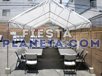 carpa 10x30 sillas mesas