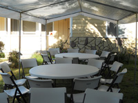 redondas mesas 10x30 carpas