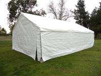20x30 carpa con paredes blancas